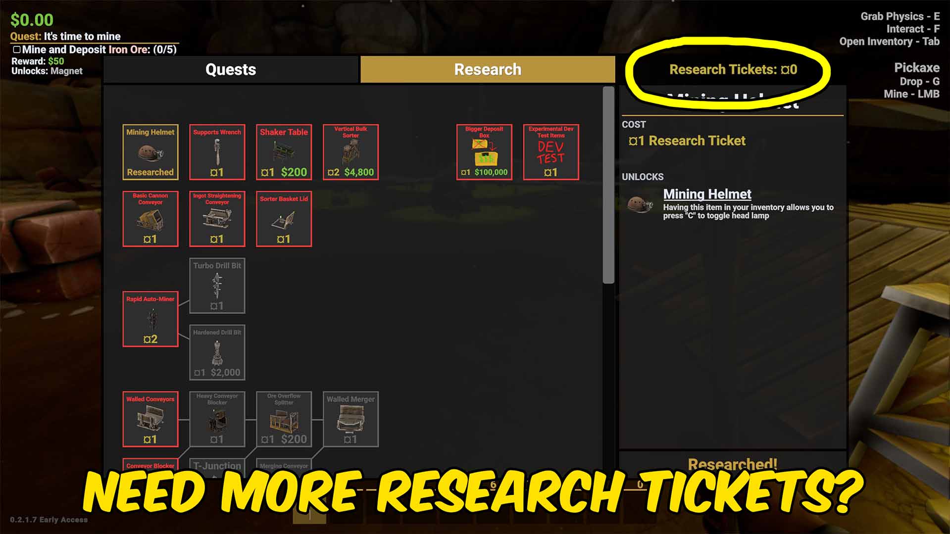 Give Research Tickets